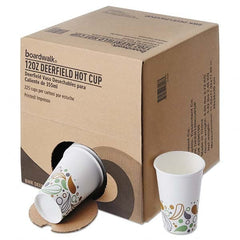 Boardwalk - Convenience Pack Paper Hot Cups, 12 oz, Deerfield Print, 225/Carton - All Tool & Supply