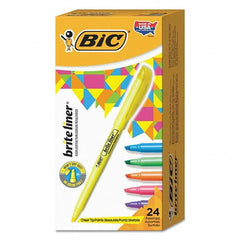 Bic - Markers & Paintsticks Type: Highlighter Color: Yellow; Orange; Pink; Green; Blue - All Tool & Supply