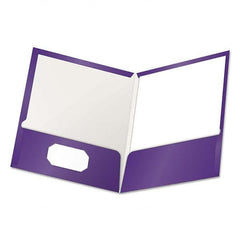 OXFORD - File Folders, Expansion Folders & Hanging Files Folder/File Type: Pocket Folders Color: Purple - All Tool & Supply