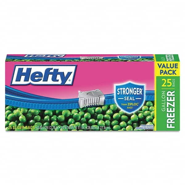 Hefty - Reclosable Food & Sandwich Bags Volume Capacity: 1 Gal. Width (Inch): 10.560 - All Tool & Supply