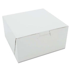 SCT - Non-Window Bakery Boxes, 6 x 6 x 3, White, 250/Carton - All Tool & Supply