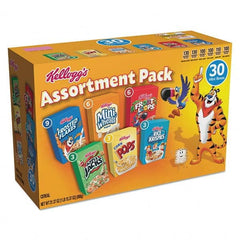 Kellogg's - Snacks, Cookies, Candy & Gum Breakroom Accessory Type: Cereal Breakroom Accessory Description: Breakfast Cereal Mini Boxes, Assorted, 2.39 oz Box, 30/Carton - All Tool & Supply