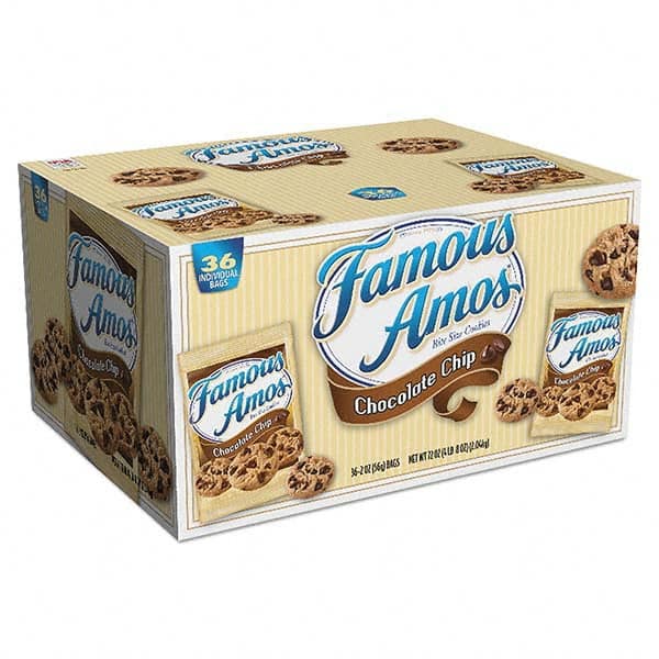 Kellogg's - Snacks, Cookies, Candy & Gum Breakroom Accessory Type: Cookies Breakroom Accessory Description: Famous Amos Cookies, Chocolate Chip, 2 oz Snack Pack, 36/Carton - All Tool & Supply