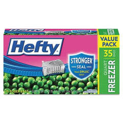 Hefty - Reclosable Food & Sandwich Bags Volume Capacity: 1 Qt. Width (Inch): 7 - All Tool & Supply