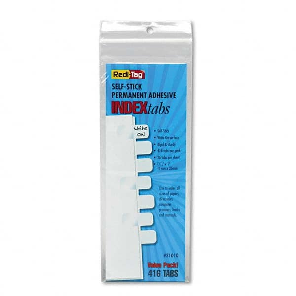 Redi-Tag - Tabs, Indexes & Dividers Indexes & Divider Type: Insertable Extended Tab Indexes Size: 1 - All Tool & Supply