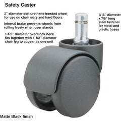 Master Caster - Cushions, Casters & Chair Accessories Type: Caster Set For Use With: Office and Home Furniture - All Tool & Supply