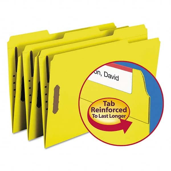 SMEAD - File Folders, Expansion Folders & Hanging Files Folder/File Type: File Folders with Top Tab Fastener Color: Yellow - All Tool & Supply