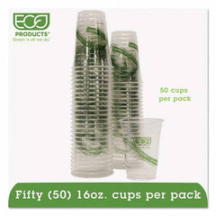 ECO PRODUCTS - GreenStripe Renewable/Compostable Cold Cups Convenience Pack, 16 oz, 50/PK - All Tool & Supply