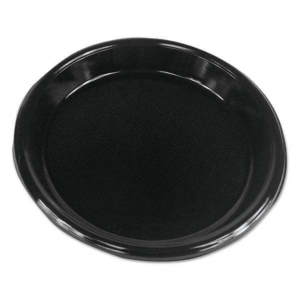 Boardwalk - Hi-Impact Plastic Dinnerware, Plate, 10" Diam, Black, 500/Carton - All Tool & Supply