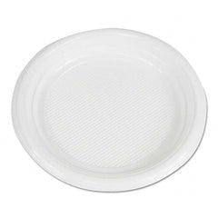 Boardwalk - Hi-Impact Plastic Dinnerware, Plate, 6" Diam, White, 1000/Carton - All Tool & Supply