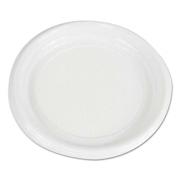 Boardwalk - Hi-Impact Plastic Dinnerware, Plate, 9" Diam, White, 500/Carton - All Tool & Supply