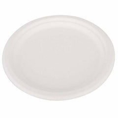 SCT - ChampWare Heavyweight Bagasse Dinnerware, Plate, 10", White, 500/Carton - All Tool & Supply