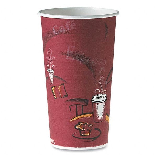 DART - Polycoated Hot Paper Cups, 20 oz, Bistro Design, 600/Carton - All Tool & Supply