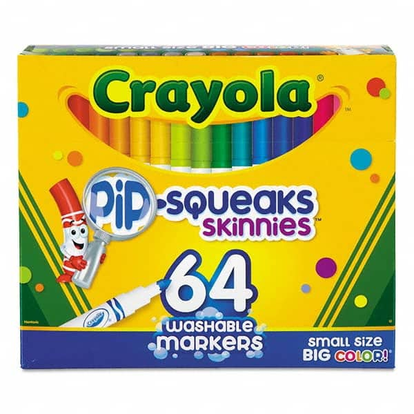 Crayola - Markers & Paintsticks Type: Washable Marker Color: Assorted - All Tool & Supply