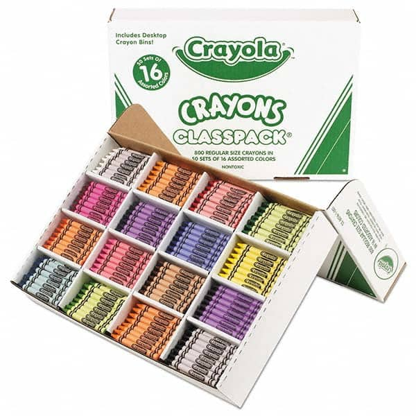 Crayola - Markers & Paintsticks Type: All Purpose Wax Crayon Color: Assorted - All Tool & Supply