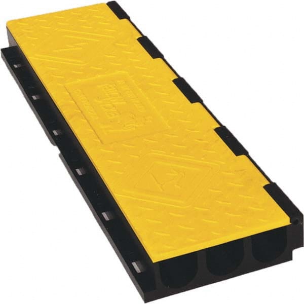 Checkers - On Floor Cable Covers Cover Material: Polyurethane Number of Channels: 3 - All Tool & Supply