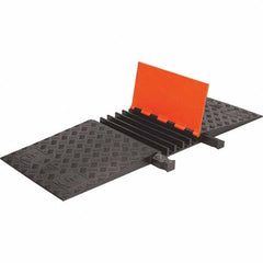 Checkers - On Floor Cable Covers Cover Material: Polyurethane Number of Channels: 5 - All Tool & Supply