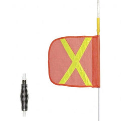 Checkers - Marking Flags Type: Warning Whip Flag w/Light Message or Pattern: Reflective X - All Tool & Supply