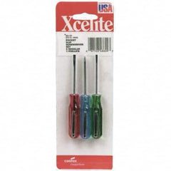 Xcelite - Screwdriver Sets Screwdriver Types Included: Slotted; Phillips Number of Pieces: 3 - All Tool & Supply