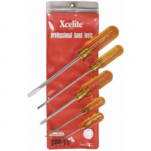 Xcelite - Screwdriver Sets Screwdriver Types Included: Slotted Number of Pieces: 5 - All Tool & Supply