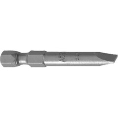 Apex - Slotted Screwdriver Bits Reversible: NonReversible Blade Width (Decimal Inch): 0.250 - All Tool & Supply