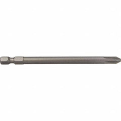 Apex - Power & Impact Screwdriver Bits & Holders; Bit Type: Power Bit ; Hex Size (Inch): 1/4 ; Phillips Size: #2 ; Overall Length Range: 5" and Longer ; Drive Size (Inch): 1/4 ; Overall Length (mm): 150.00 - Exact Industrial Supply