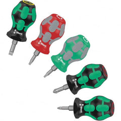 Wera - Screwdriver Sets Screwdriver Types Included: Phillips; Slotted; Square Number of Pieces: 5 - All Tool & Supply