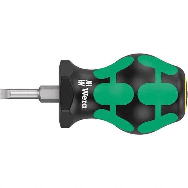 Wera - Slotted Screwdrivers Tool Type: Stubby Overall Length Range: 3" - 6.9" - All Tool & Supply