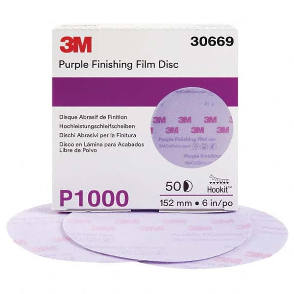 3M - Hook & Loop Discs Abrasive Type: Film Disc Disc Diameter (Inch): 6 - All Tool & Supply