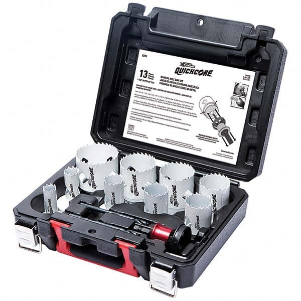 Disston - Hole Saw Kits Minimum Saw Diameter (Inch): 3/4 Maximum Saw Diameter (Inch): 2-1/2 - All Tool & Supply