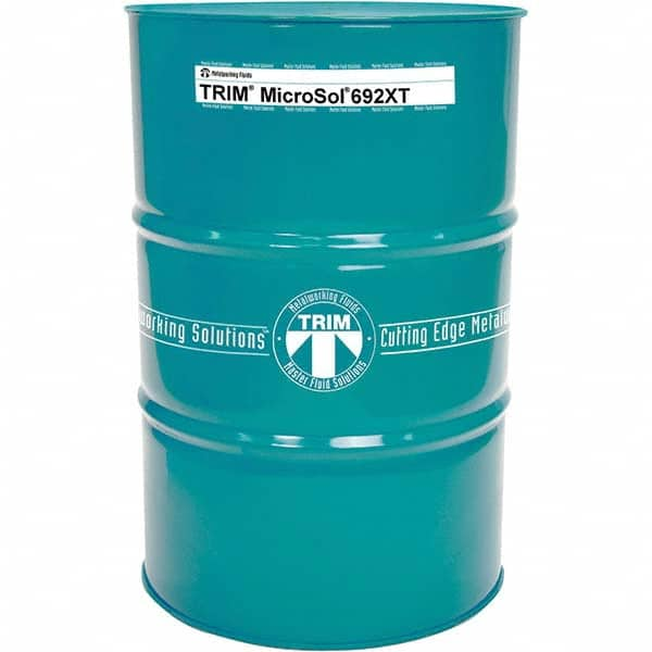 Master Fluid Solutions - TRIM MicroSol 692XT 54 Gal Drum Cutting, Drilling, Sawing, Grinding, Tapping & Turning Fluid - All Tool & Supply