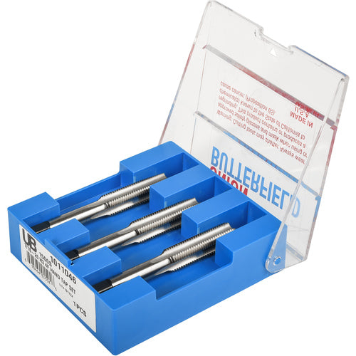 ‎1-1/4″ - 7 4 Flute Tap Set Union Butterfield HSS Bright UNC Hand Tap, Set of 3 pcs Straight Flute ANSI E-code # 1500S1.1/4X7 - Exact Industrial Supply