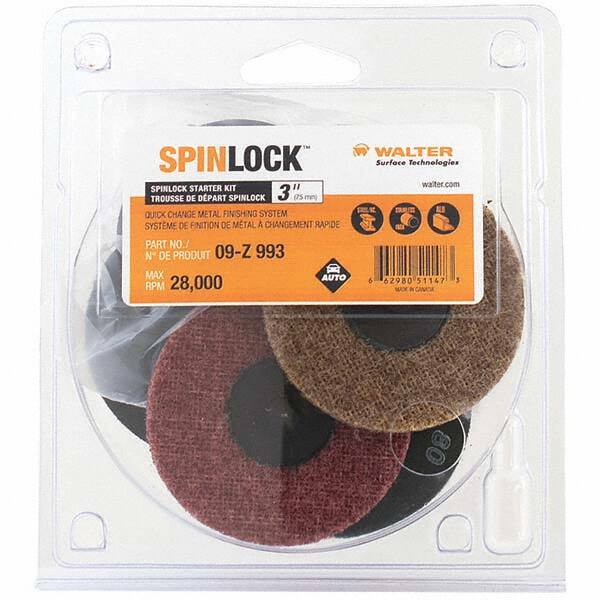 WALTER Surface Technologies - Flap Wheel Kits Abrasive Type: Coated; Non-Woven Abrasive Material: Aluminum Oxide - All Tool & Supply