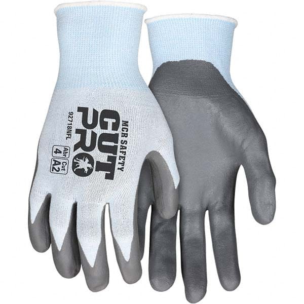 MCR Safety - Size XS, ANSI Cut Lvl A2, Puncture Lvl 3, Abrasion Lvl 4, Foam Nitrile Coated Cut & Puncture Resistant Gloves - All Tool & Supply