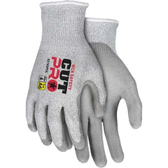 MCR Safety - Size L, ANSI Cut Lvl A6, Puncture Lvl 4, Abrasion Lvl 5, Polyurethane Coated Cut & Puncture Resistant Gloves - All Tool & Supply