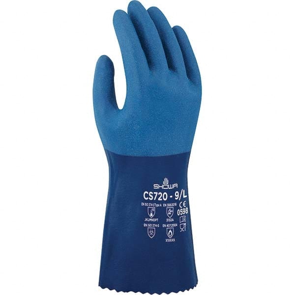 SHOWA - Chemical Resistant Gloves Material: Nitrile Size: X-Large - Exact Industrial Supply