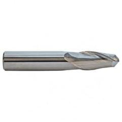 2.5mm TuffCut GP Standard Length 2 FL Ball Center Cutting End Mill ALtima coated - All Tool & Supply