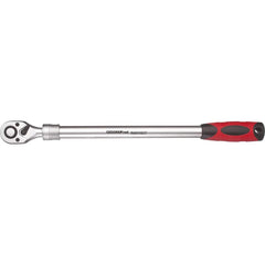 Reversible Ratchet: 1/2″ Drive, Pear Head 600 mm OAL, 72 Gear Teeth, Reversible Head, Matte Chrome Finish