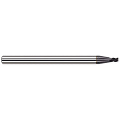 Corner Radius End Mill: 3/16″ Dia, 0.15″ LOC, 0.02″ Radius, 4 Flutes, Solid Carbide 2″ OAL, 3″ Shank Dia, Helix, AlTiN Nano Coated, Corner Radius End, Centercutting