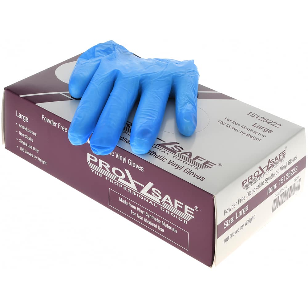 PRO-SAFE - Size L, 3 mil, Synthetic Hybrid Disposable Gloves - All Tool & Supply