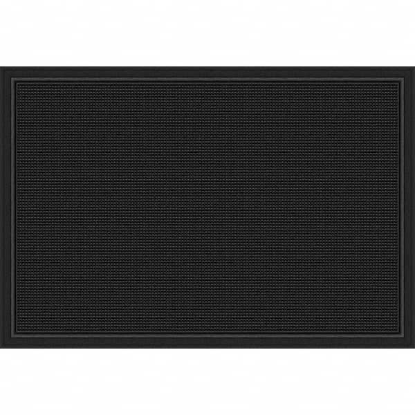 PRO-SAFE - 2.66' Long x 2' Wide Natural Rubber, Ribbed Entrance Matting - All Tool & Supply