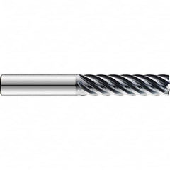 SGS - 3/8", 1-1/2" LOC, 3/8" Shank Diam, 3-1/2" OAL, 7 Flute Solid Carbide Square End Mill - All Tool & Supply