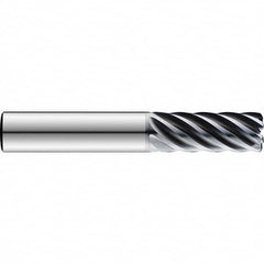 SGS - 8mm, 32mm LOC, 8mm Shank Diam, 85mm, 7 Flute Solid Carbide Square End Mill - All Tool & Supply