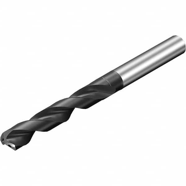 Sandvik Coromant - 6.1mm 140° Spiral Flute Solid Carbide Screw Machine Drill Bit - All Tool & Supply