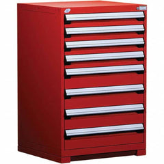 Rousseau Metal - 8 Drawer Flame Red Steel Modular Storage Cabinet - All Tool & Supply