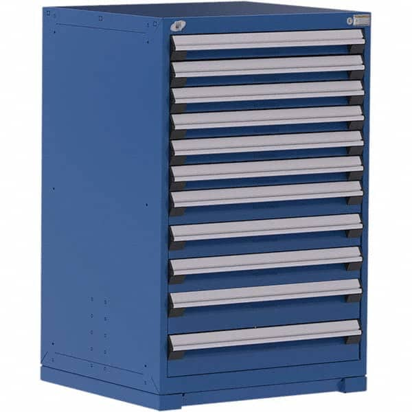 Rousseau Metal - 11 Drawer Avalanche Blue Steel Modular Storage Cabinet - All Tool & Supply