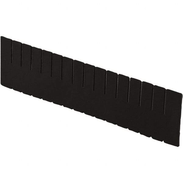 LEWISBins+ - 20-1/4" High, Black Bin Divider - Use with DC2260, Long Side Measures 5.4" Tall - All Tool & Supply