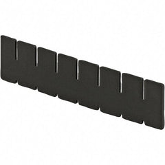 LEWISBins+ - 2-7/8" High, Black Bin Divider - Use with DC2035, Short Side Measures 2.9" Tall - All Tool & Supply