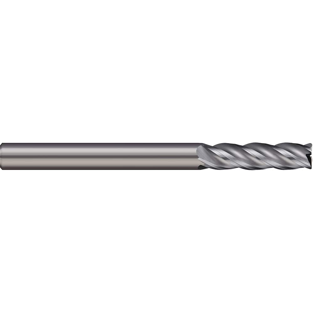 Corner Radius End Mill: 1/2″ Dia, 1-3/4″ LOC, 0.09″ Radius, 5 Flutes, Solid Carbide 4-1/2″ OAL, 1/2″ Shank Dia, 38 ° Helix, Bright/Uncoated, Corner Radius End