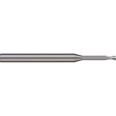 Corner Radius End Mill: 0.2362″ Dia, 0.2362″ LOC, 2 Flutes, Solid Carbide 30 ° Helix, Bright/Uncoated, Corner Radius End